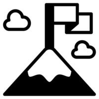 Mountain Peak icon for web, app, infographic etc vector