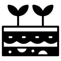 Soil Sprout icon for web, app, infographic etc vector