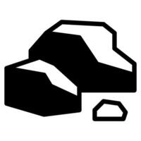 Mossy Rock icon for web, app, infographic etc vector