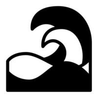 Ocean Wave Icon for web, app, infographic etc vector