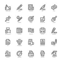 Copywriting icon pack for your website, mobile, presentation, and logo design. Copywriting icon outline design. graphics illustration and editable stroke. vector