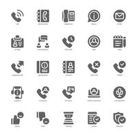 Call Center Service icon pack for your website, mobile, presentation, and logo design. Call Center Service icon glyph design. graphics illustration and editable stroke. vector