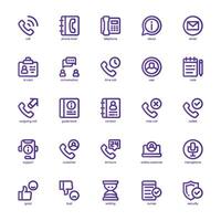 Call Center Service icon pack for your website, mobile, presentation, and logo design. Call Center Service icon basic line gradient design. graphics illustration and editable stroke. vector