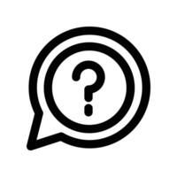 faq icon. line icon for your website, mobile, presentation, and logo design. vector