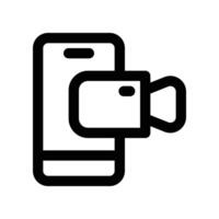 call icon. line icon for your website, mobile, presentation, and logo design. vector