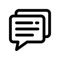 comment icon. line icon for your website, mobile, presentation, and logo design. vector