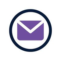 email icon. dual tone icon for your website, mobile, presentation, and logo design. vector