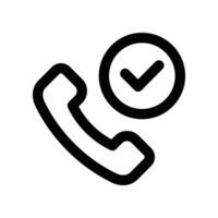 called icon. line icon for your website, mobile, presentation, and logo design. vector