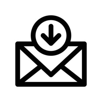 inbox icon. line icon for your website, mobile, presentation, and logo design. vector