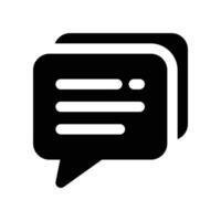 comment icon. glyph icon for your website, mobile, presentation, and logo design. vector
