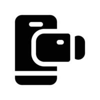 call icon. glyph icon for your website, mobile, presentation, and logo design. vector