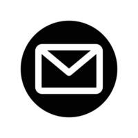 email icon. glyph icon for your website, mobile, presentation, and logo design. vector