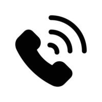 call icon. glyph icon for your website, mobile, presentation, and logo design. vector