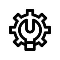 technical service icon. line icon for your website, mobile, presentation, and logo design. vector