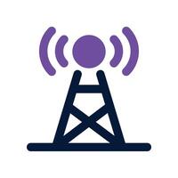 antenna icon. dual tone icon for your website, mobile, presentation, and logo design. vector