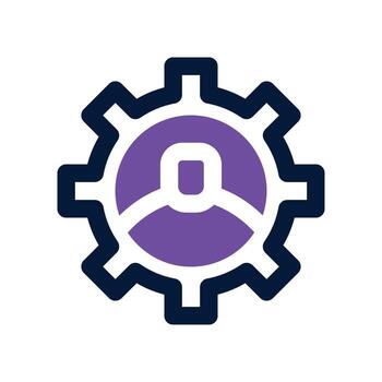 operator icon. dual tone icon for your website, mobile, presentation, and logo design. vector