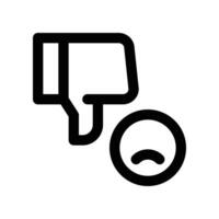 bad icon. line icon for your website, mobile, presentation, and logo design. vector
