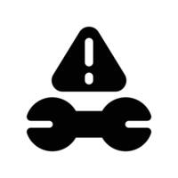 wrench icon. glyph icon for your website, mobile, presentation, and logo design. vector
