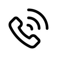 call icon. line icon for your website, mobile, presentation, and logo design. vector