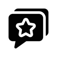rating icon. glyph icon for your website, mobile, presentation, and logo design. vector