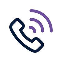 call icon. dual tone icon for your website, mobile, presentation, and logo design. vector