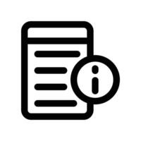 information icon. line icon for your website, mobile, presentation, and logo design. vector
