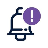 notification icon. dual tone icon for your website, mobile, presentation, and logo design. vector