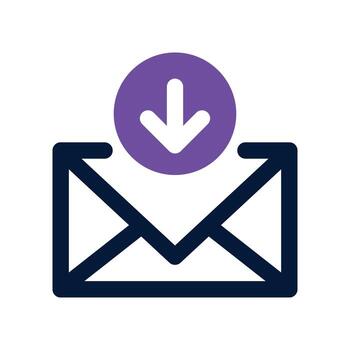 inbox icon. dual tone icon for your website, mobile, presentation, and logo design. vector