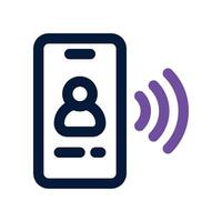 phone call icon. dual tone icon for your website, mobile, presentation, and logo design. vector