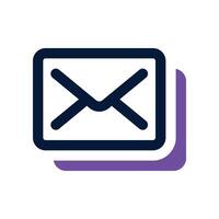 email icon. dual tone icon for your website, mobile, presentation, and logo design. vector