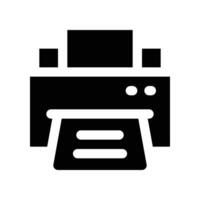 printer icon. glyph icon for your website, mobile, presentation, and logo design. vector