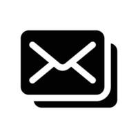 email icon. glyph icon for your website, mobile, presentation, and logo design. vector