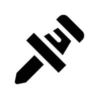 pushpin icon. glyph icon for your website, mobile, presentation, and logo design. vector