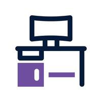 working space icon. dual tone icon for your website, mobile, presentation, and logo design. vector