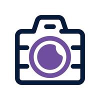 camera icon. dual tone icon for your website, mobile, presentation, and logo design. vector