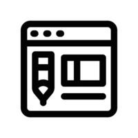 blogging icon. line icon for your website, mobile, presentation, and logo design. vector