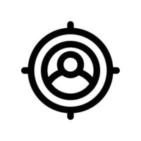 target audience icon. line icon for your website, mobile, presentation, and logo design. vector