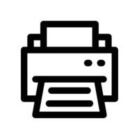 printer icon. line icon for your website, mobile, presentation, and logo design. vector