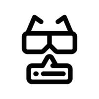eyeglasses icon. line icon for your website, mobile, presentation, and logo design. vector