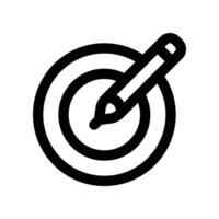 target icon. line icon for your website, mobile, presentation, and logo design. vector