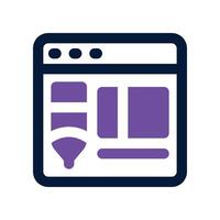 blogging icon. dual tone icon for your website, mobile, presentation, and logo design. vector