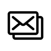 email icon. line icon for your website, mobile, presentation, and logo design. vector