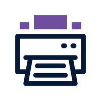 printer icon. dual tone icon for your website, mobile, presentation, and logo design. vector