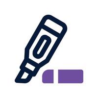 highlighter icon. dual tone icon for your website, mobile, presentation, and logo design. vector