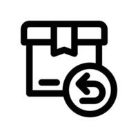 return icon. glyph icon for your website, mobile, presentation, and logo design. vector