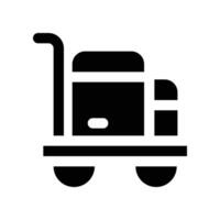 trolley icon. line icon for your website, mobile, presentation, and logo design. vector