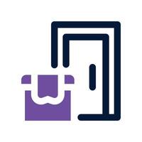 door delivery icon. glyphicon for your website, mobile, presentation, and logo design. vector