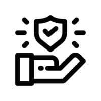 protection icon. glyph icon for your website, mobile, presentation, and logo design. vector