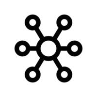 molecule icon. line icon for your website, mobile, presentation, and logo design. vector