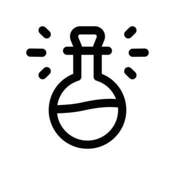 flask icon. line icon for your website, mobile, presentation, and logo design. vector